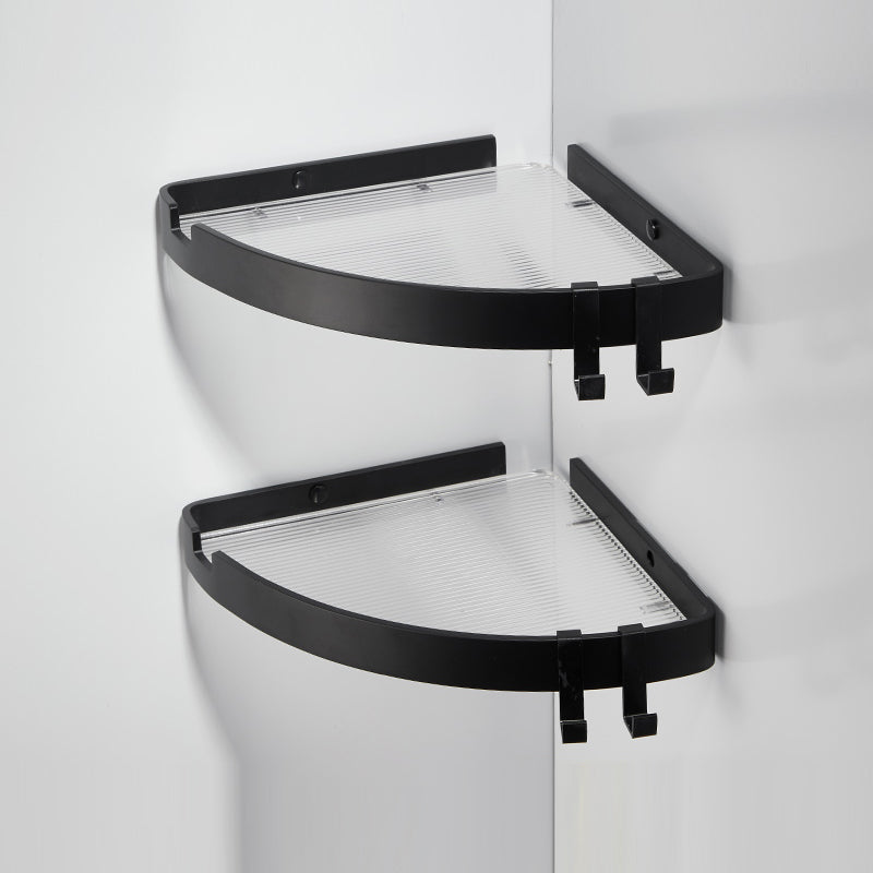 Modern Gold/Black 3 Piece Bathroom Accessory Set, Bath Shelf Black 2 Piece Set Bath Shelf Clearhalo 'Bathroom Hardware Sets' 'Bathroom Hardware' 'Bathroom Remodel & Bathroom Fixtures' 'bathroom_hardware_sets' 'Home Improvement' 'home_improvement' 'home_improvement_bathroom_hardware_sets' 7333375