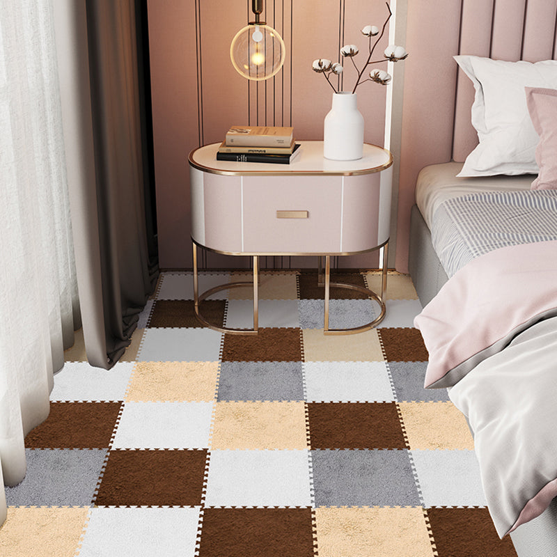 Multi-Color Level Loop Carpet Tile Fade Resistant Interlocking Bedroom Carpet Tiles Clearhalo 'Carpet Tiles & Carpet Squares' 'carpet_tiles_carpet_squares' 'Flooring 'Home Improvement' 'home_improvement' 'home_improvement_carpet_tiles_carpet_squares' Walls and Ceiling' 7334802