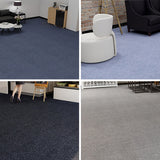 Dark Color Level Loop Carpet Tile Self Adhesive Indoor Office Carpet Tiles Clearhalo 'Carpet Tiles & Carpet Squares' 'carpet_tiles_carpet_squares' 'Flooring 'Home Improvement' 'home_improvement' 'home_improvement_carpet_tiles_carpet_squares' Walls and Ceiling' 7334829