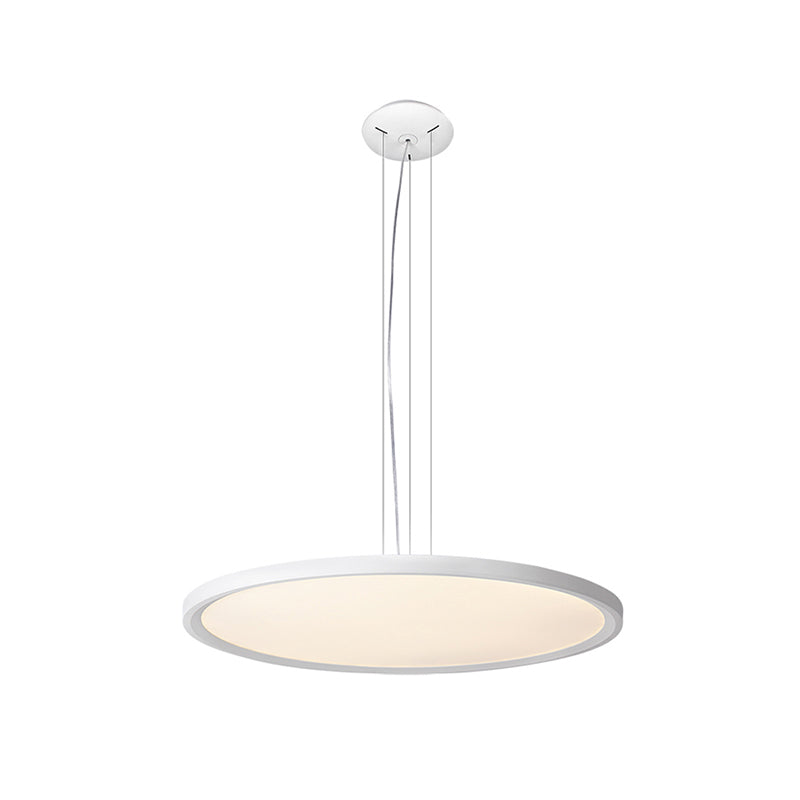 Round Corridor Pendant Light Fixture Acrylic LED Contemporary Suspension Lighting in Silver Clearhalo 'Ceiling Lights' 'Modern Pendants' 'Modern' 'Pendant Lights' 'Pendants' Lighting' 733535