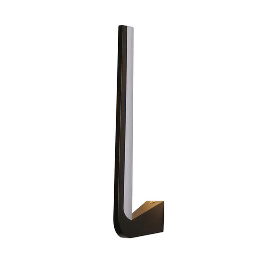 Black Finish Linear Wall Sconce Simplicity LED Acrylic Wall Lighting Ideas in Warm/White Light for Living Room Clearhalo 'Modern wall lights' 'Modern' 'Wall Lamps & Sconces' 'Wall Lights' Lighting' 733636