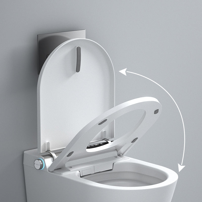 Foot Sensor Wall Hung Toilet Set Shatterproof Wall Mounted Bidet Clearhalo 'Bathroom Remodel & Bathroom Fixtures' 'Bidets' 'Home Improvement' 'home_improvement' 'home_improvement_bidets' 'Toilets & Bidets' 7338499