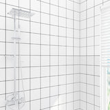 Grid Mosaic Peel & Stick Tile Water-resistant Wallpaper for Backsplash Wall Clearhalo 'Flooring 'Home Improvement' 'home_improvement' 'home_improvement_peel_stick_blacksplash' 'Peel & Stick Backsplash Tile' 'peel_stick_blacksplash' 'Walls & Ceilings' Walls and Ceiling' 7339585