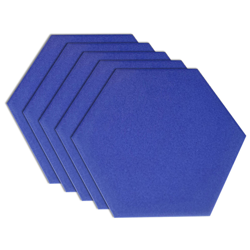 Modern Style Waterproof Wall Tile Straight Edge Hexagon Wall Tile Royal Blue Clearhalo 'Floor Tiles & Wall Tiles' 'floor_tiles_wall_tiles' 'Flooring 'Home Improvement' 'home_improvement' 'home_improvement_floor_tiles_wall_tiles' Walls and Ceiling' 7340091