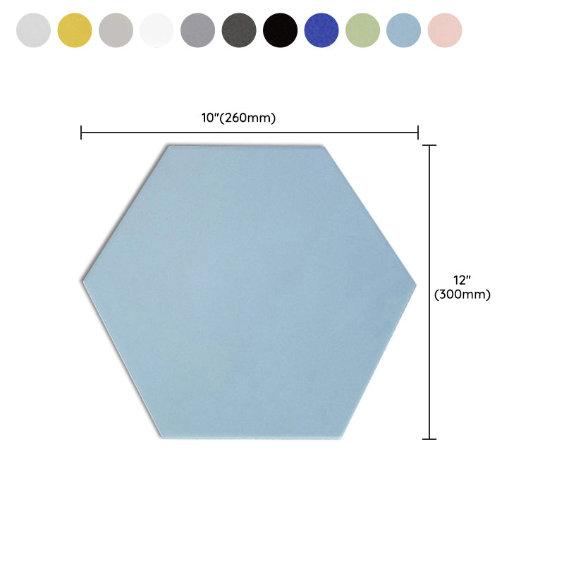 Modern Style Waterproof Wall Tile Straight Edge Hexagon Wall Tile Clearhalo 'Floor Tiles & Wall Tiles' 'floor_tiles_wall_tiles' 'Flooring 'Home Improvement' 'home_improvement' 'home_improvement_floor_tiles_wall_tiles' Walls and Ceiling' 7340100