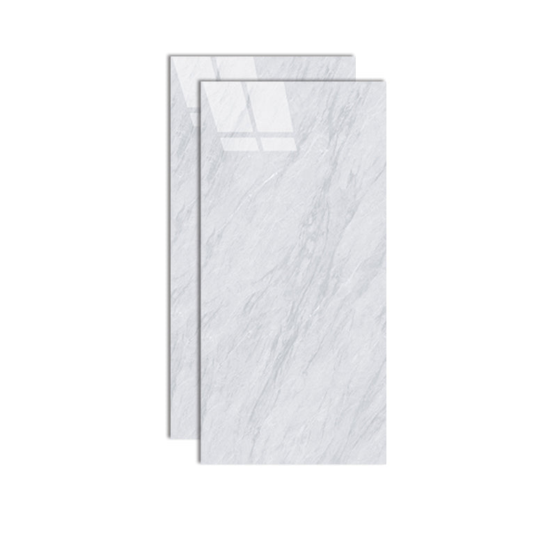 Modern Rectangle White Singular Tile Marble Floor and Wall for Bathroom White Inner Clearhalo 'Floor Tiles & Wall Tiles' 'floor_tiles_wall_tiles' 'Flooring 'Home Improvement' 'home_improvement' 'home_improvement_floor_tiles_wall_tiles' Walls and Ceiling' 7340906