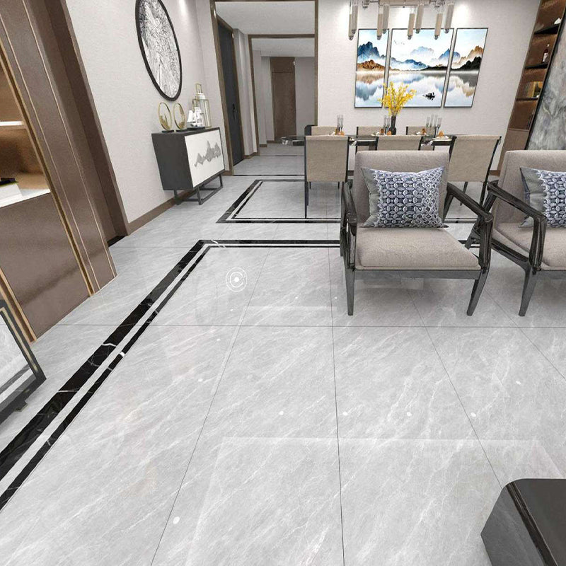 Modern Rectangle White Singular Tile Marble Floor and Wall for Bathroom Clearhalo 'Floor Tiles & Wall Tiles' 'floor_tiles_wall_tiles' 'Flooring 'Home Improvement' 'home_improvement' 'home_improvement_floor_tiles_wall_tiles' Walls and Ceiling' 7340912