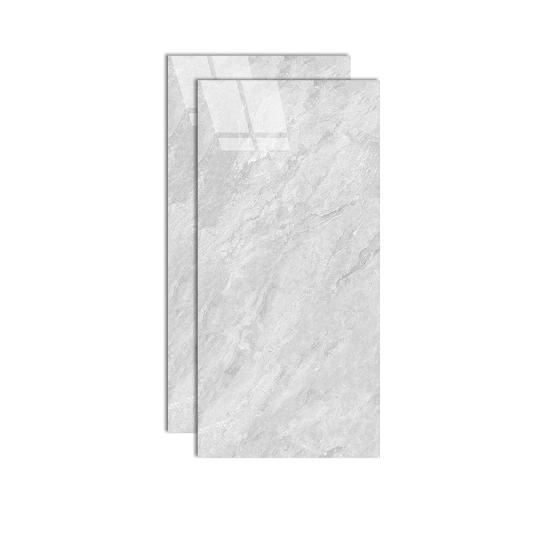 Modern Rectangle White Singular Tile Marble Floor and Wall for Bathroom Clear Clearhalo 'Floor Tiles & Wall Tiles' 'floor_tiles_wall_tiles' 'Flooring 'Home Improvement' 'home_improvement' 'home_improvement_floor_tiles_wall_tiles' Walls and Ceiling' 7340916