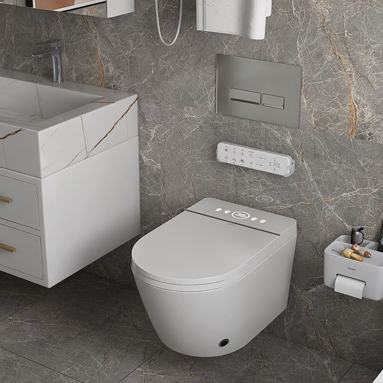 Dual Flush Wall Hung Toilet Set Elongated Wall Mounted Bidet Clearhalo 'Bathroom Remodel & Bathroom Fixtures' 'Bidets' 'Home Improvement' 'home_improvement' 'home_improvement_bidets' 'Toilets & Bidets' 7343420