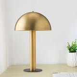 Gold Finish Mushroom Night Table Light Post-Modern Iron Desk Lamp with Plug In Cord Gold Clearhalo 'Lamps' 'Table Lamps' Lighting' 734473
