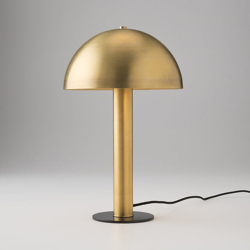 Gold Finish Mushroom Night Table Light Post-Modern Iron Desk Lamp with Plug In Cord Clearhalo 'Lamps' 'Table Lamps' Lighting' 734475
