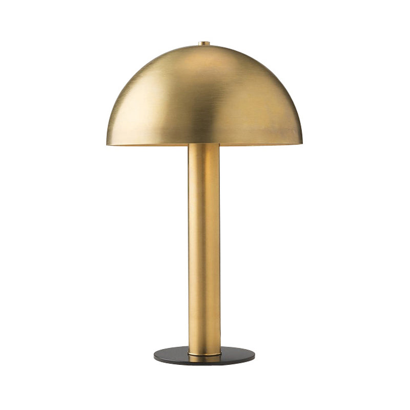Gold Finish Mushroom Night Table Light Post-Modern Iron Desk Lamp with Plug In Cord Clearhalo 'Lamps' 'Table Lamps' Lighting' 734476