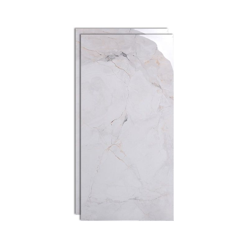 Rectangle White Singular Tile Marble Floor and Wall for Bathroom Grey Clearhalo 'Floor Tiles & Wall Tiles' 'floor_tiles_wall_tiles' 'Flooring 'Home Improvement' 'home_improvement' 'home_improvement_floor_tiles_wall_tiles' Walls and Ceiling' 7345610