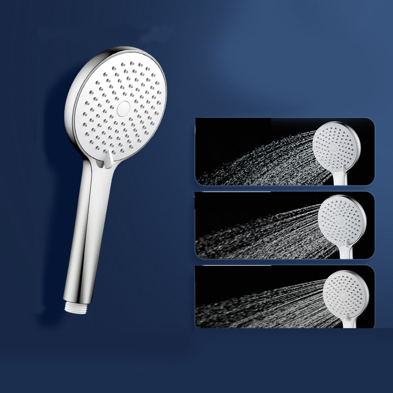 Round Self-Cleaning Hand Shower Adjustable Water Flow Wall-Mount Hand Shower Silver Hand Shower 3 Clearhalo 'Bathroom Remodel & Bathroom Fixtures' 'Home Improvement' 'home_improvement' 'home_improvement_shower_heads' 'Shower Heads' 'shower_heads' 'Showers & Bathtubs Plumbing' 'Showers & Bathtubs' 7347213