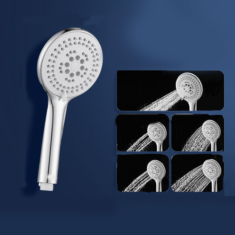 Round Self-Cleaning Hand Shower Adjustable Water Flow Wall-Mount Hand Shower Silver Hand Shower 5 Clearhalo 'Bathroom Remodel & Bathroom Fixtures' 'Home Improvement' 'home_improvement' 'home_improvement_shower_heads' 'Shower Heads' 'shower_heads' 'Showers & Bathtubs Plumbing' 'Showers & Bathtubs' 7347214