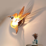 Contemporary Bird Shaped Sconce Light Wood 1 Bulb Bedside Wall Mount Lamp in Beige Clearhalo 'Modern wall lights' 'Modern' 'Wall Lamps & Sconces' 'Wall Lights' Lighting' 734780