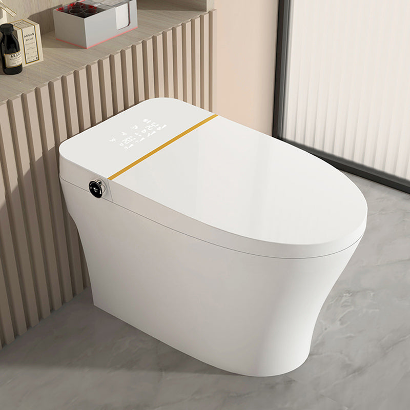 Minimalistic White Temperature Control Bidet Elongated Toilet Seat Bidet with Heated Seat Clearhalo 'Bathroom Remodel & Bathroom Fixtures' 'Bidets' 'Home Improvement' 'home_improvement' 'home_improvement_bidets' 'Toilets & Bidets' 7348230