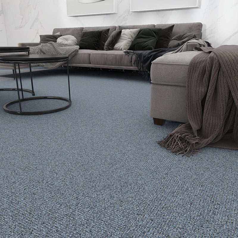 Modern Carpet Tile Level Loop Self Adhesive Fire Resistant Carpet Tiles Ocean Blue 60-Piece Set Asphalt Clearhalo 'Carpet Tiles & Carpet Squares' 'carpet_tiles_carpet_squares' 'Flooring 'Home Improvement' 'home_improvement' 'home_improvement_carpet_tiles_carpet_squares' Walls and Ceiling' 7351624