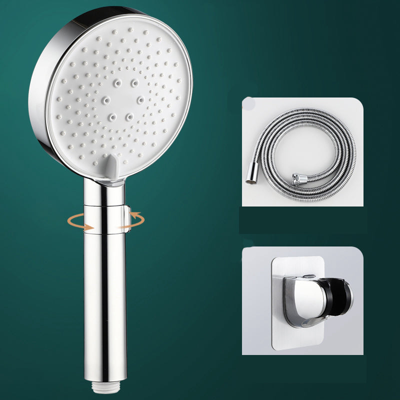 Round Water Filtration Hand Shower Adjustable Water Flow Wall-Mount Hand Shower Shower Heads & Hose & Wall pedestal Clearhalo 'Bathroom Remodel & Bathroom Fixtures' 'Home Improvement' 'home_improvement' 'home_improvement_shower_heads' 'Shower Heads' 'shower_heads' 'Showers & Bathtubs Plumbing' 'Showers & Bathtubs' 7351799