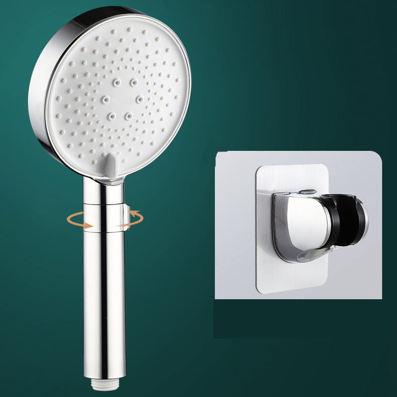 Round Water Filtration Hand Shower Adjustable Water Flow Wall-Mount Hand Shower Shower Head with Wall Pedestal Hose not included Clearhalo 'Bathroom Remodel & Bathroom Fixtures' 'Home Improvement' 'home_improvement' 'home_improvement_shower_heads' 'Shower Heads' 'shower_heads' 'Showers & Bathtubs Plumbing' 'Showers & Bathtubs' 7351802
