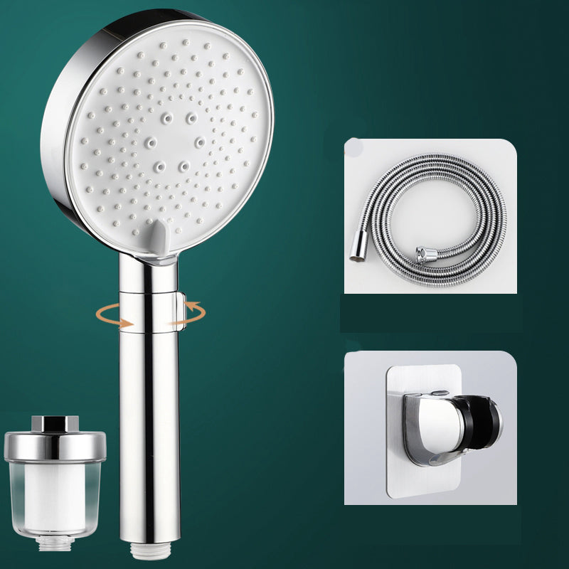 Round Water Filtration Hand Shower Adjustable Water Flow Wall-Mount Hand Shower Filter Shower & Hose & Wall Mount Clearhalo 'Bathroom Remodel & Bathroom Fixtures' 'Home Improvement' 'home_improvement' 'home_improvement_shower_heads' 'Shower Heads' 'shower_heads' 'Showers & Bathtubs Plumbing' 'Showers & Bathtubs' 7351806