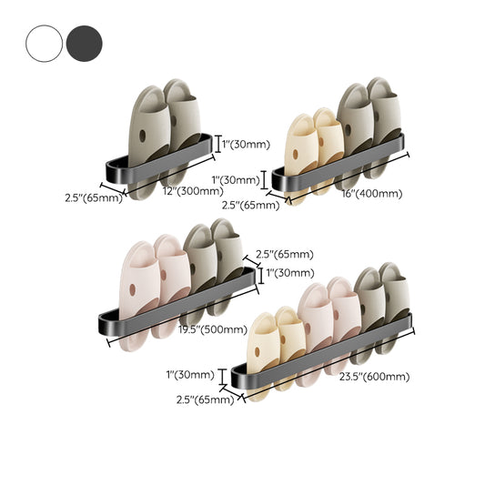 Minimalistic Bathroom Accessory Set Metal Slipper Rack/Towel Bar Clearhalo 'Bathroom Hardware Sets' 'Bathroom Hardware' 'Bathroom Remodel & Bathroom Fixtures' 'bathroom_hardware_sets' 'Home Improvement' 'home_improvement' 'home_improvement_bathroom_hardware_sets' 7352331