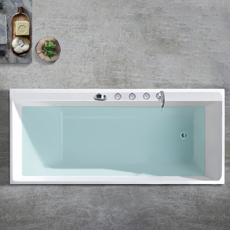 Freestanding Antique Finish Soaking Bathtub Rectangular Modern Bath Tub Clearhalo 'Bathroom Remodel & Bathroom Fixtures' 'Bathtubs' 'Home Improvement' 'home_improvement' 'home_improvement_bathtubs' 'Showers & Bathtubs' 7354499