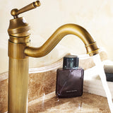 Farmhouse Wide Spread Bathroom Faucet Vintage Single Hole Lavatory Faucet Clearhalo 'Bathroom Remodel & Bathroom Fixtures' 'Bathroom Sink Faucets' 'Bathroom Sinks & Faucet Components' 'bathroom_sink_faucets' 'Home Improvement' 'home_improvement' 'home_improvement_bathroom_sink_faucets' 7354734