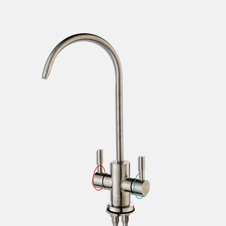 Modern Style Standard Kitchen Faucet Gooseneck 1-Hole Standard Kitchen Faucet Clearhalo 'Home Improvement' 'home_improvement' 'home_improvement_kitchen_faucets' 'Kitchen Faucets' 'Kitchen Remodel & Kitchen Fixtures' 'Kitchen Sinks & Faucet Components' 'kitchen_faucets' 7354824