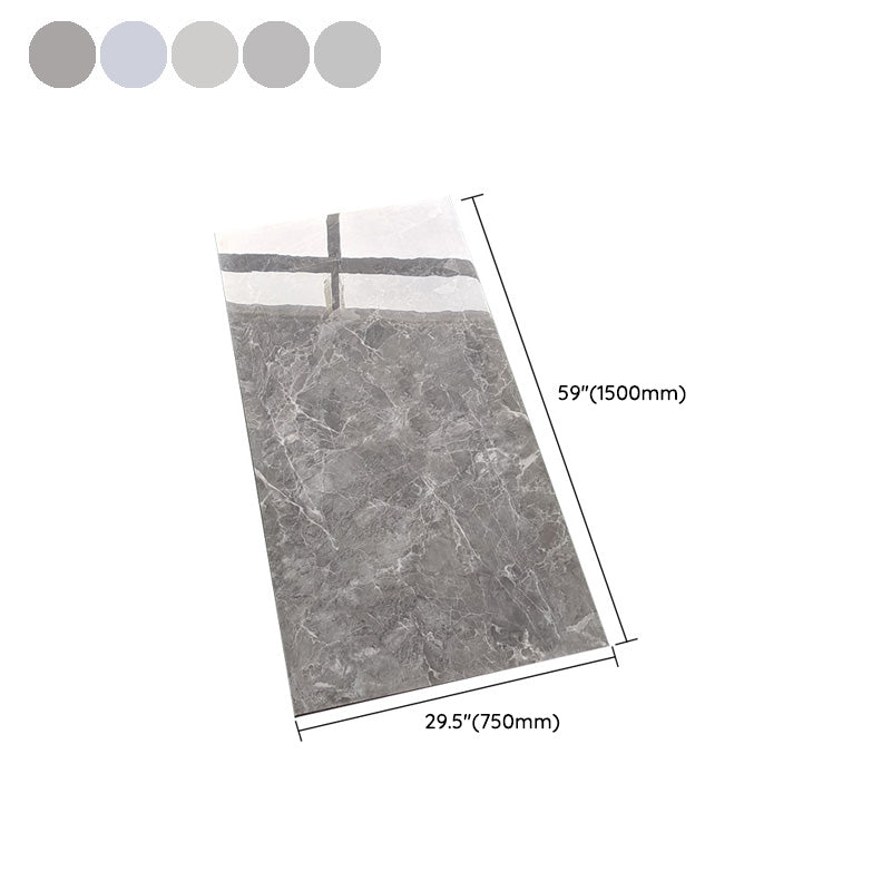 Rectangle Matte Singular Tile Marble Light Gray Tile for Home Decor Clearhalo 'Floor Tiles & Wall Tiles' 'floor_tiles_wall_tiles' 'Flooring 'Home Improvement' 'home_improvement' 'home_improvement_floor_tiles_wall_tiles' Walls and Ceiling' 7354855