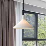 Wide Flare Hanging Light Kit Minimalist White Glass 1-Head Black Pendant Ceiling Lamp Clearhalo 'Ceiling Lights' 'Glass shade' 'Glass' 'Modern Pendants' 'Modern' 'Pendant Lights' 'Pendants' Lighting' 735486