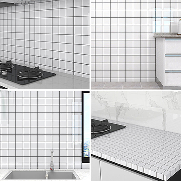 Rectangular Mildew Resistant Tile PVC Singular Peel & Stick Tile for Kitchen Clearhalo 'Flooring 'Home Improvement' 'home_improvement' 'home_improvement_peel_stick_blacksplash' 'Peel & Stick Backsplash Tile' 'peel_stick_blacksplash' 'Walls & Ceilings' Walls and Ceiling' 7354966