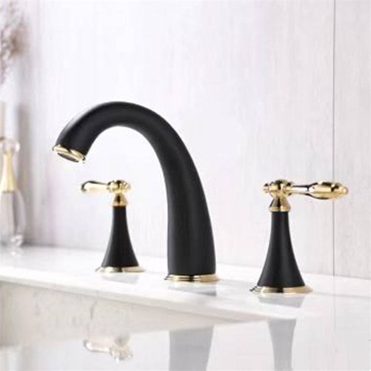 Deck Mounted Bathroom Faucet Modern Low Arc Roman Tub Faucet Trim Clearhalo 'Bathroom Remodel & Bathroom Fixtures' 'Bathtub Faucets' 'bathtub_faucets' 'Home Improvement' 'home_improvement' 'home_improvement_bathtub_faucets' 7357426