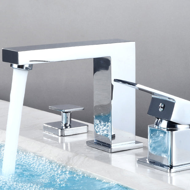 Contemporary Bath Faucet Trim Deck Mounted Low Arc Bathroom Faucet Drainer Clearhalo 'Bathroom Remodel & Bathroom Fixtures' 'Bathtub Faucets' 'bathtub_faucets' 'Home Improvement' 'home_improvement' 'home_improvement_bathtub_faucets' 7357428