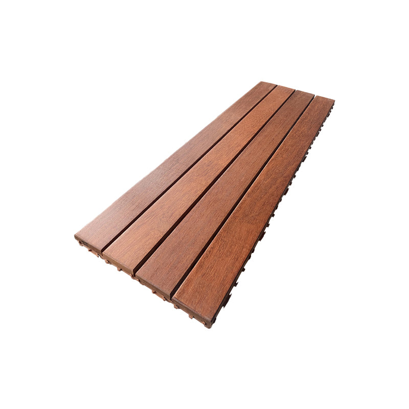 Contemporary Rectangle Hardwood Flooring Water Resistant Click-Locking Wood Flooring 12"L x 35"W Rosewood Clearhalo 'Flooring 'Hardwood Flooring' 'hardwood_flooring' 'Home Improvement' 'home_improvement' 'home_improvement_hardwood_flooring' Walls and Ceiling' 7357962