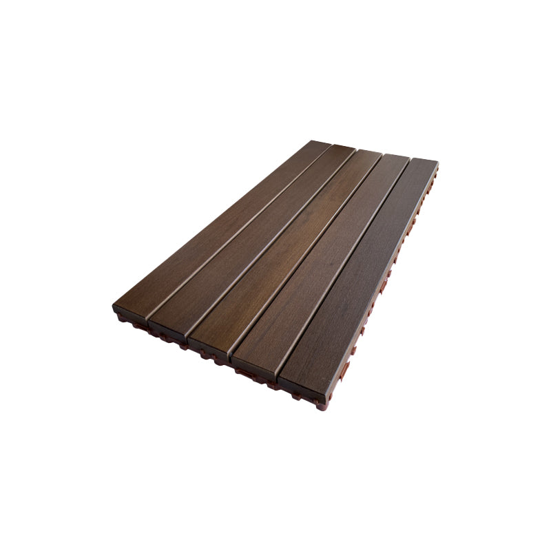 Contemporary Rectangle Hardwood Flooring Water Resistant Click-Locking Wood Flooring 1' x 2' Walnut Clearhalo 'Flooring 'Hardwood Flooring' 'hardwood_flooring' 'Home Improvement' 'home_improvement' 'home_improvement_hardwood_flooring' Walls and Ceiling' 7357966