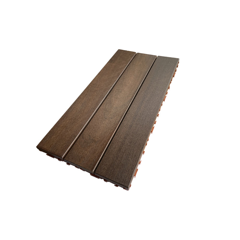 Contemporary Rectangle Hardwood Flooring Water Resistant Click-Locking Wood Flooring 1' x 2' Dark Brown Clearhalo 'Flooring 'Hardwood Flooring' 'hardwood_flooring' 'Home Improvement' 'home_improvement' 'home_improvement_hardwood_flooring' Walls and Ceiling' 7357969