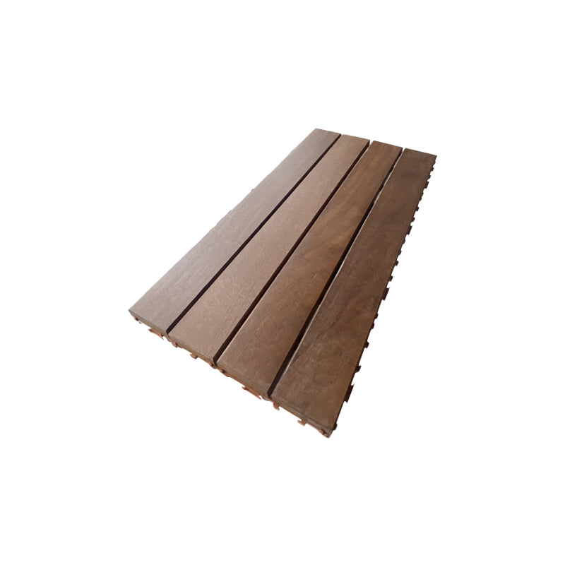 Contemporary Rectangle Hardwood Flooring Water Resistant Click-Locking Wood Flooring 1' x 2' Dark Wood Clearhalo 'Flooring 'Hardwood Flooring' 'hardwood_flooring' 'Home Improvement' 'home_improvement' 'home_improvement_hardwood_flooring' Walls and Ceiling' 7357971