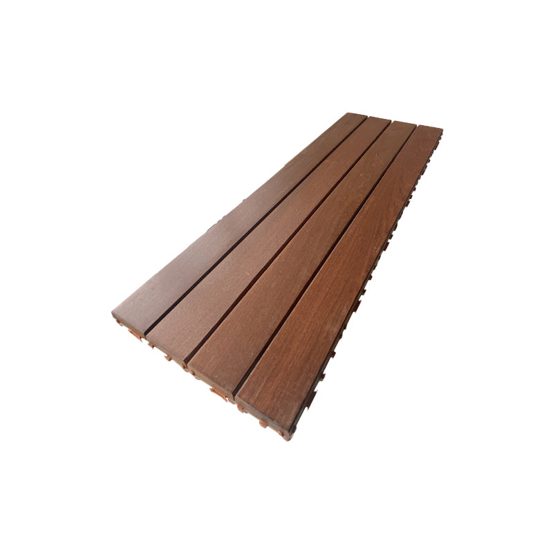 Contemporary Rectangle Hardwood Flooring Water Resistant Click-Locking Wood Flooring 12"L x 35"W Dark Wood Clearhalo 'Flooring 'Hardwood Flooring' 'hardwood_flooring' 'Home Improvement' 'home_improvement' 'home_improvement_hardwood_flooring' Walls and Ceiling' 7357975