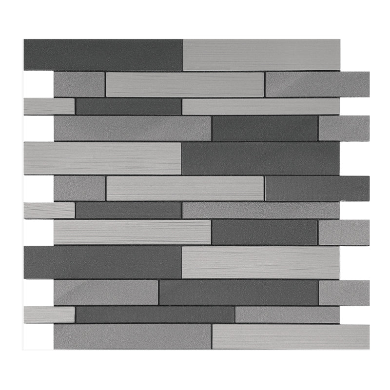 Modern Subway Tile Peel and Stick Backsplash Tile for Kitchen Dark Gray Clearhalo 'Flooring 'Home Improvement' 'home_improvement' 'home_improvement_peel_stick_blacksplash' 'Peel & Stick Backsplash Tile' 'peel_stick_blacksplash' 'Walls & Ceilings' Walls and Ceiling' 7363774