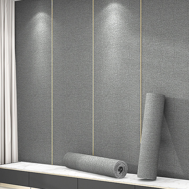 Modern Flax Wall Covering Paneling Textured Wall Interior Anti-collision Plank Clearhalo 'Flooring 'Home Improvement' 'home_improvement' 'home_improvement_wall_paneling' 'Wall Paneling' 'wall_paneling' 'Walls & Ceilings' Walls and Ceiling' 7363809