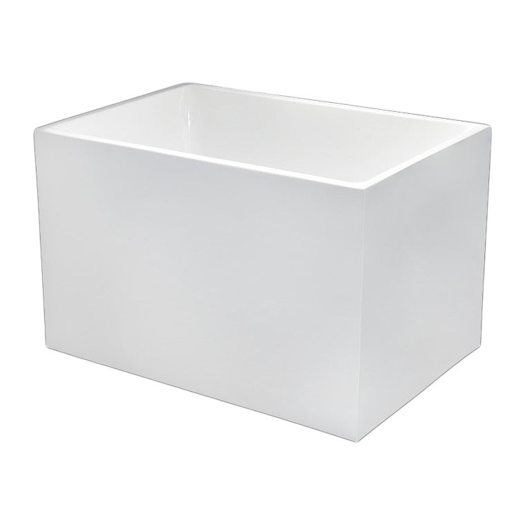 Back to Wall Soaking Bathtub Rectangular Modern Bath Tub (Board not Included) Clearhalo 'Bathroom Remodel & Bathroom Fixtures' 'Bathtubs' 'Home Improvement' 'home_improvement' 'home_improvement_bathtubs' 'Showers & Bathtubs' 7364246