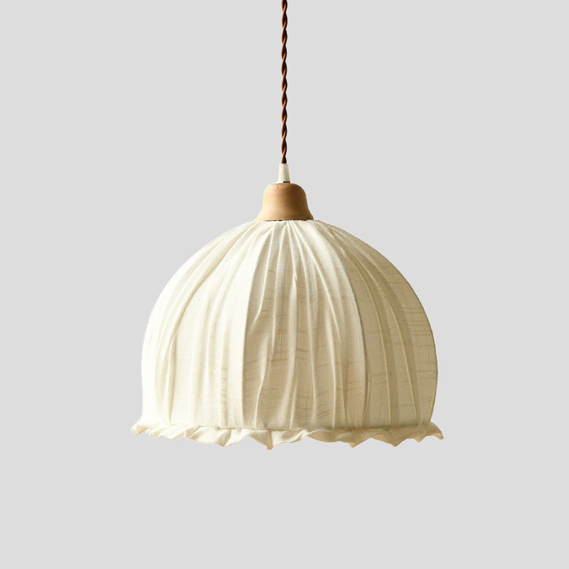 Dome Fabric Suspension Light Modernism 1 Light White Ceiling Pendant Lamp for restaurant Clearhalo 'Ceiling Lights' 'Modern Pendants' 'Modern' 'Pendant Lights' 'Pendants' Lighting' 736449