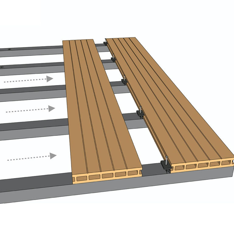 Composite Patio Flooring Tiles Striped Pattern Nailed Tile Set Clearhalo 'Home Improvement' 'home_improvement' 'home_improvement_outdoor_deck_tiles_planks' 'Outdoor Deck Tiles & Planks' 'Outdoor Flooring & Tile' 'Outdoor Remodel' 'outdoor_deck_tiles_planks' 7364709