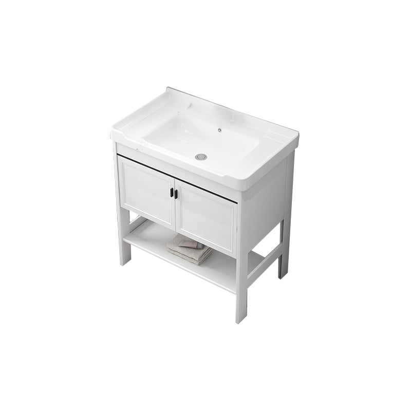 Freestanding Bathroom Sink Vanity Glam Single-Sink Bathroom Vanity Bathroom Vanity Clearhalo 'Bathroom Remodel & Bathroom Fixtures' 'Bathroom Vanities' 'bathroom_vanities' 'Home Improvement' 'home_improvement' 'home_improvement_bathroom_vanities' 7365336