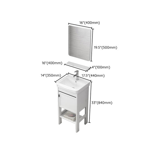 Freestanding Bathroom Sink Vanity Glam Single-Sink Bathroom Vanity Clearhalo 'Bathroom Remodel & Bathroom Fixtures' 'Bathroom Vanities' 'bathroom_vanities' 'Home Improvement' 'home_improvement' 'home_improvement_bathroom_vanities' 7365349