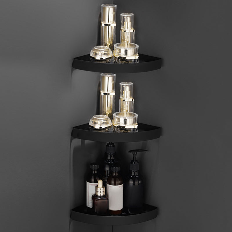 Minimalism Bathroom Set Paper Holder 5 - Piece Bathroom Hardware Set Black 3 Piece Set Triangle Clearhalo 'Bathroom Hardware Sets' 'Bathroom Hardware' 'Bathroom Remodel & Bathroom Fixtures' 'bathroom_hardware_sets' 'Home Improvement' 'home_improvement' 'home_improvement_bathroom_hardware_sets' 7365387