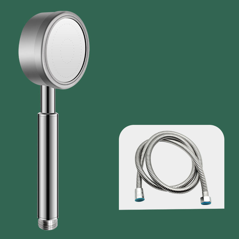 Modern Shower Head Combo Stainless Steel Handheld Shower Head for Bathroom Silver Shower Head with Hose Clearhalo 'Bathroom Remodel & Bathroom Fixtures' 'Home Improvement' 'home_improvement' 'home_improvement_shower_heads' 'Shower Heads' 'shower_heads' 'Showers & Bathtubs Plumbing' 'Showers & Bathtubs' 7367027