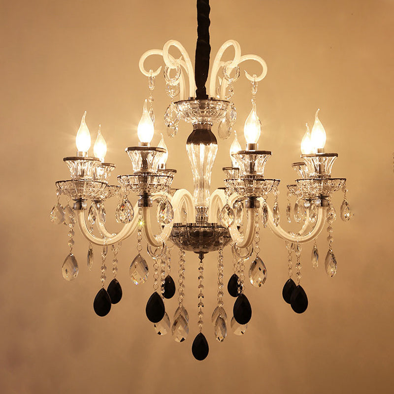 Black antique online chandelier