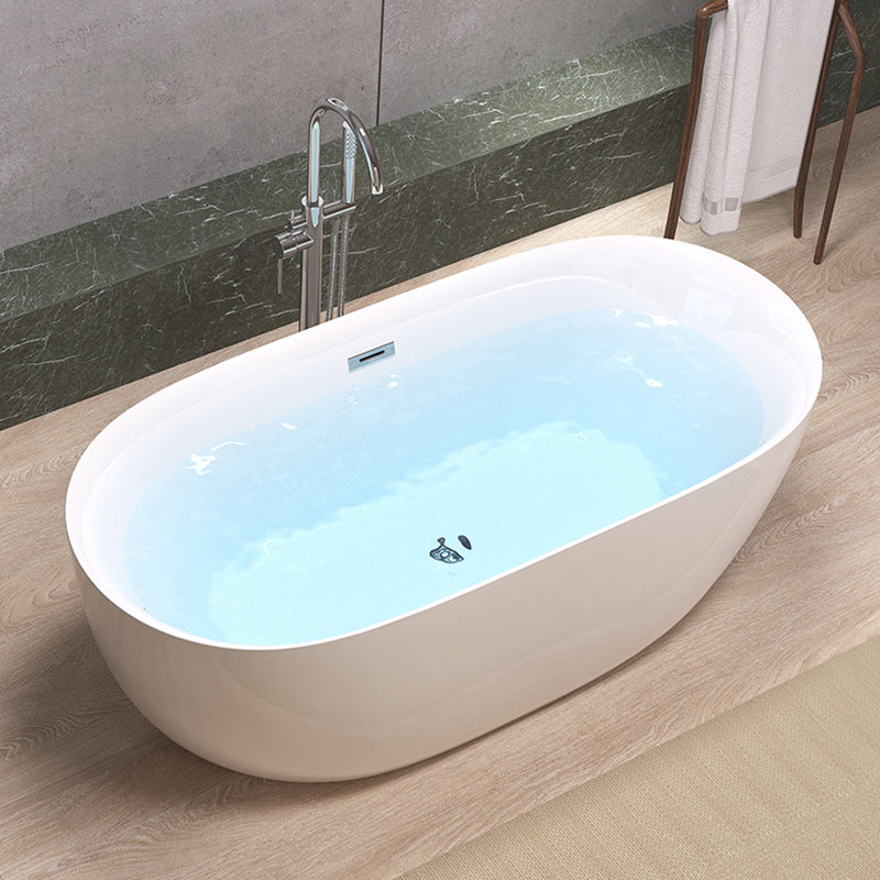 Back to Wall Modern Bathtub Freestanding Acrylic Soaking Bath Silver Tub with Freestanding Tub Fillers Clearhalo 'Bathroom Remodel & Bathroom Fixtures' 'Bathtubs' 'Home Improvement' 'home_improvement' 'home_improvement_bathtubs' 'Showers & Bathtubs' 7368635